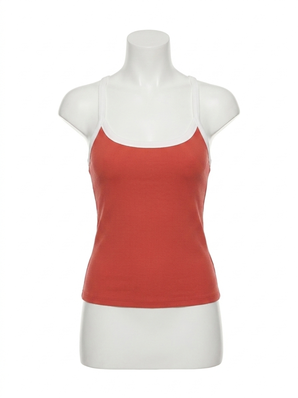 NEW VARLEY theon scoop neck top in baked apple